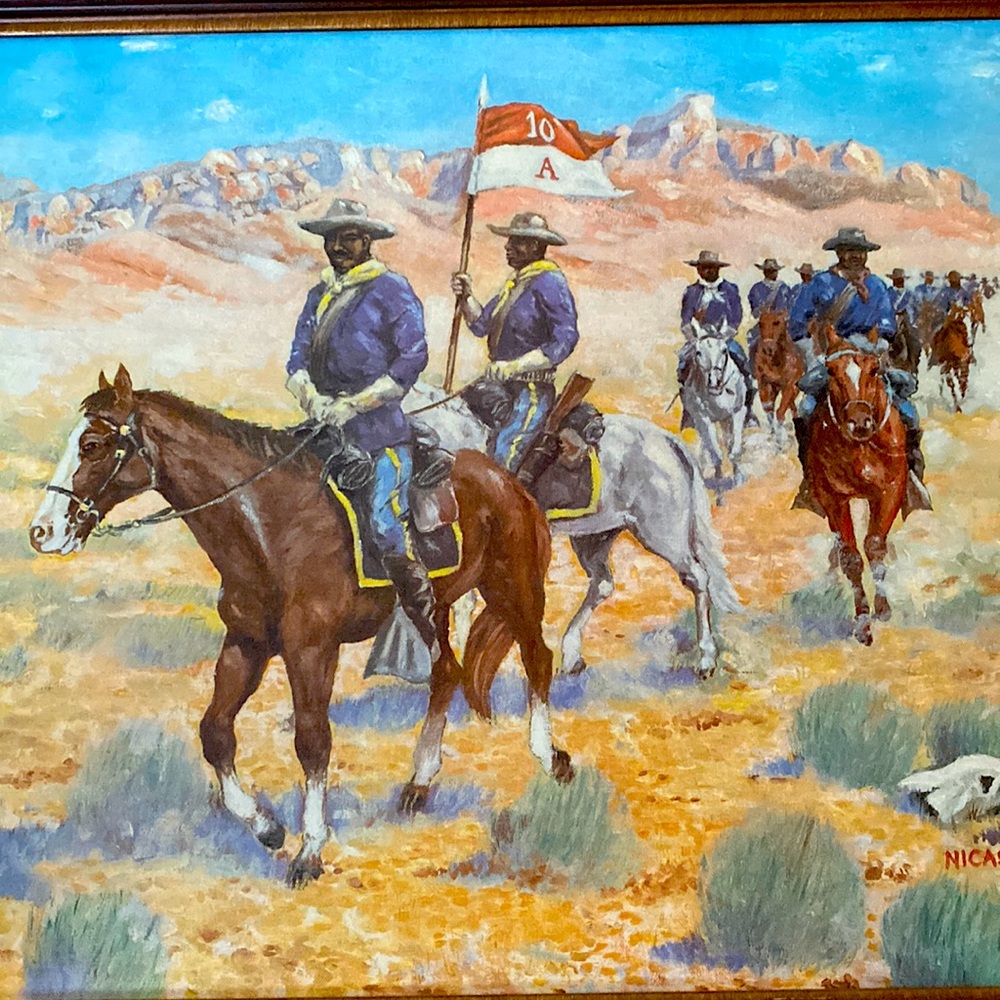NICASIO Buffalo Soldiers African American Giclee On Canvas Painting